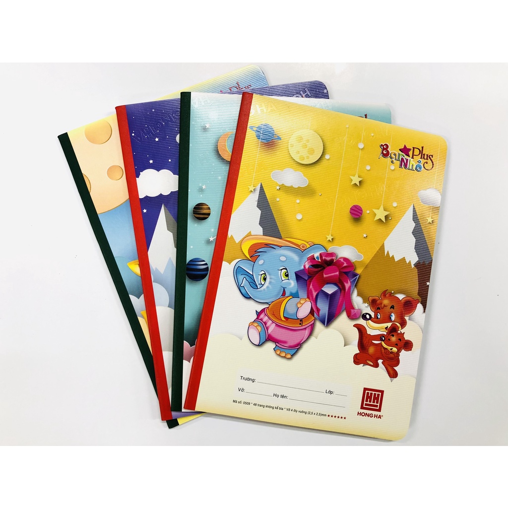 Vở 4 Ô Ly 48 Trang 0509 Hồng Hà School Bạn Nhỏ - Chất Liệu Mềm, Mịn, Hình Ảnh Ngộ Nghĩnh, mẫu mới nhất
