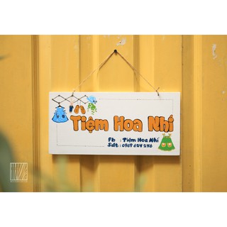 BẢNG GỖ TÊN SHOP THEO YÊU CẦU