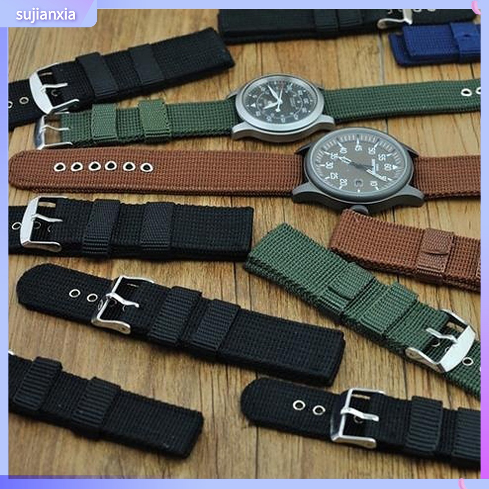 Dây Đeo Đồng Hồ Bằng Sợi Nylon 18mm 20mm 22mm 24mm Tiện Dụng