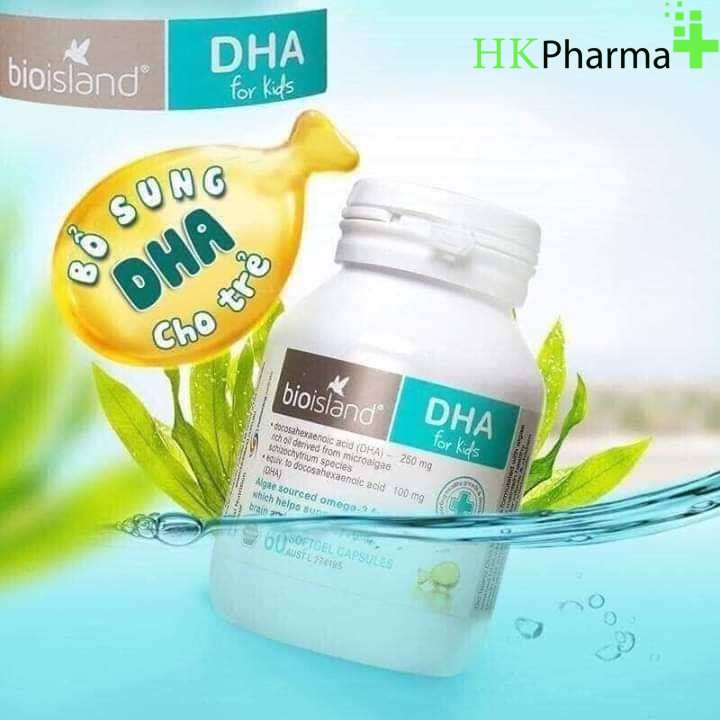 DHA Cho Bé Bioisland For Kid Hộp 60 Viên