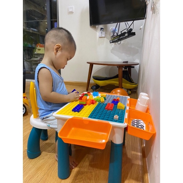 Bộ bàn ghế Holla ghép lego cho bé size nhỏ