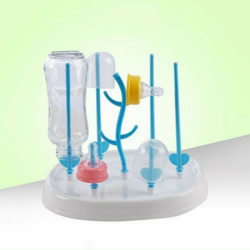 Khay úp bình sữa núm ti, giá úp bình sữa núm ti hình cây cho bé