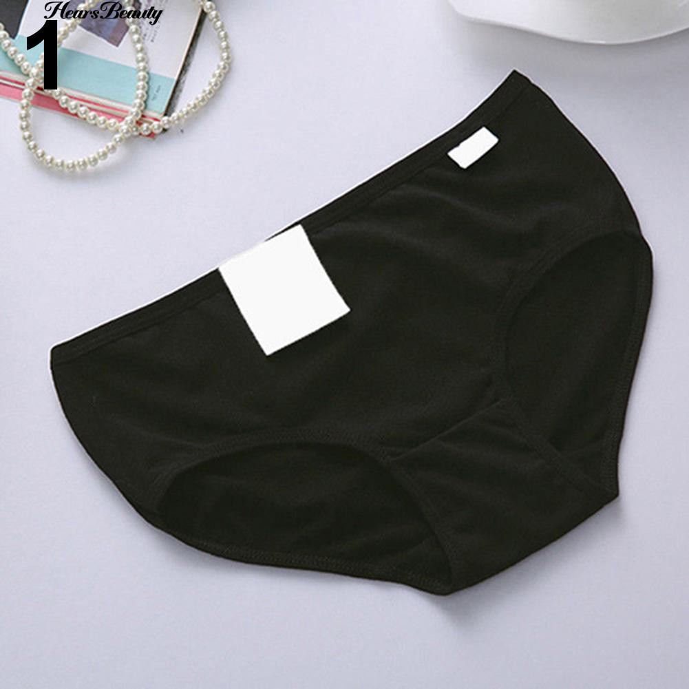 Quần lót bằng vải cotton màu trơn thời trang cho nữ | BigBuy360 - bigbuy360.vn