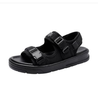 Giày Sandal Nam Nữ Quai Ngang, Chéo IAXYUE 6201 đen