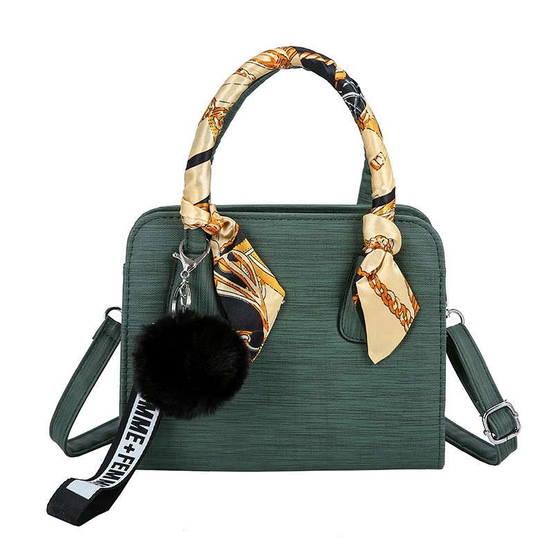 Túi xách nữ 👜 Mẫu HOT 2021 Hàn Quốc 😍 Túi xách công sở TẶNG KÈM KHĂN LỤA da PU cao cấp [Màu sắc : Xanh, Đỏ] | BigBuy360 - bigbuy360.vn