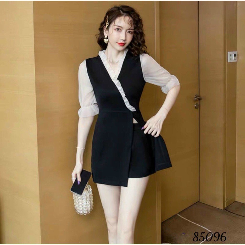 Váy Nữ Đẹp Trẻ Trung, Đầm Phối Tay Voan Siêu Xinh Phong Cách Hàn Quốc Thời Trang Nữ Hoàng Nhi | BigBuy360 - bigbuy360.vn