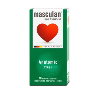 [Dùng là phê] Bao cao su ôm sát Masculan Anatomic hộp 10 cái