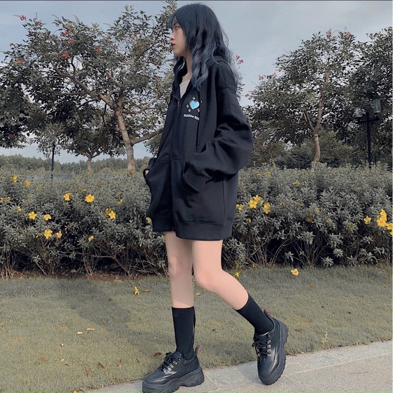 Áo Khoác Nỉ Bông Hidden Boy Form Rộng Unisex Ulzzang