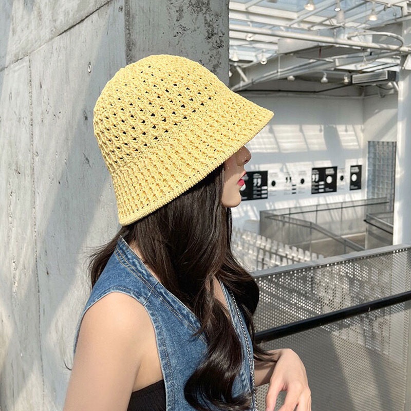 Nón Vành Đan Len Thời Trang Hè Cho Nữ