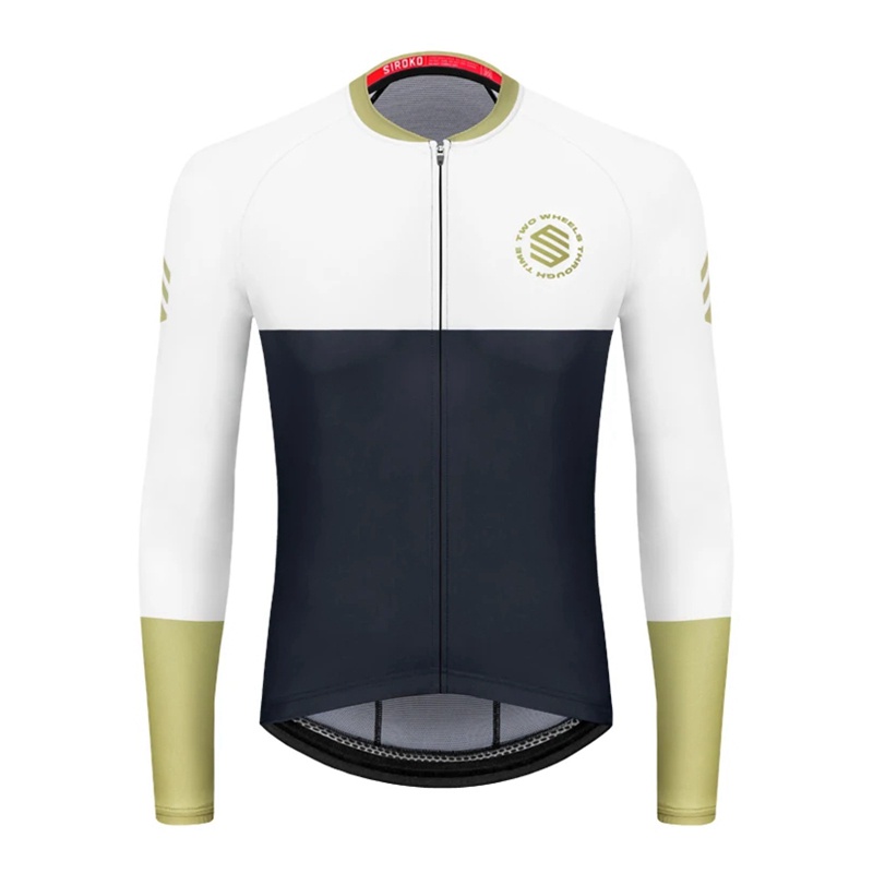 Áo Đua Xe Đạp Dài Tay Mau Khô Thời Trang Cho Nam