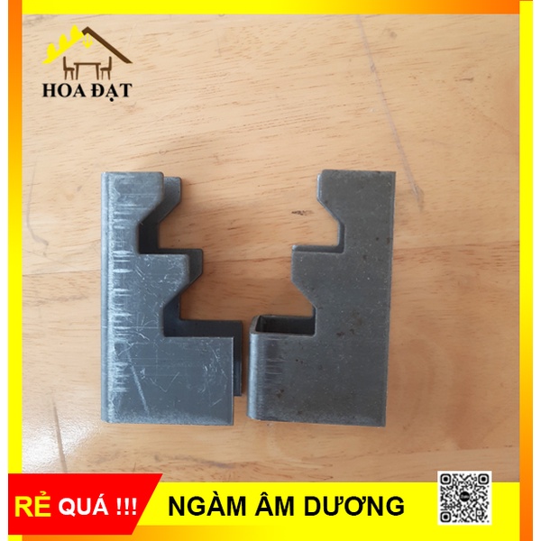 Pat  Sắt Liên Kết, Ngàm Kết Hợp Âm Dương Dùng Lắp Ráp Bàn Ghế Giá Rẻ - Bộ 2 Cái