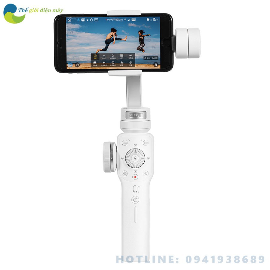 Tay cầm chống rung gimbal Zhiyun smooth 4 chống rung điện thoại, camera hành trình nhỏ gọn full phụ kiện HOT | BigBuy360 - bigbuy360.vn