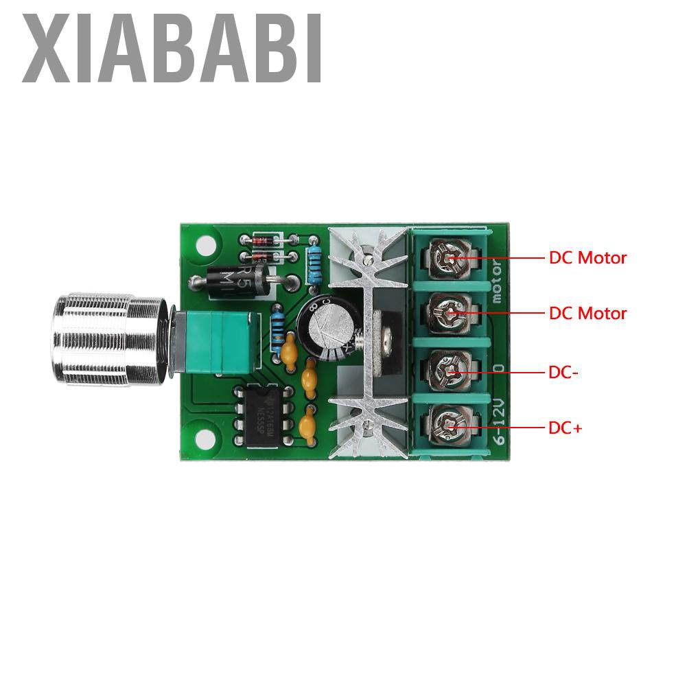 Xiababi DC 6-12V 6A PWM Motor Stepless Variable Speed Control Controller Switch New