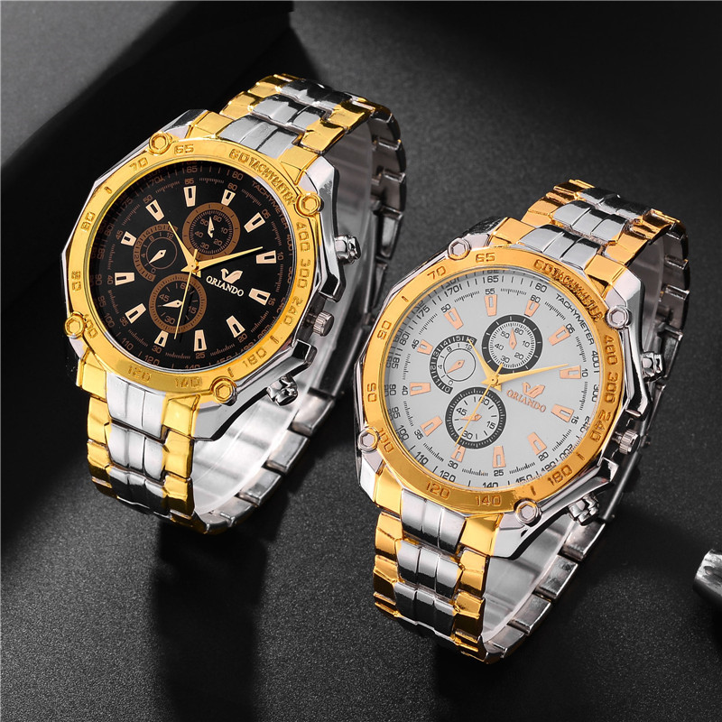 Đồng hồ thạch anh chất liệu thép không gỉ thiết kế sang trọng | BigBuy360 - bigbuy360.vn