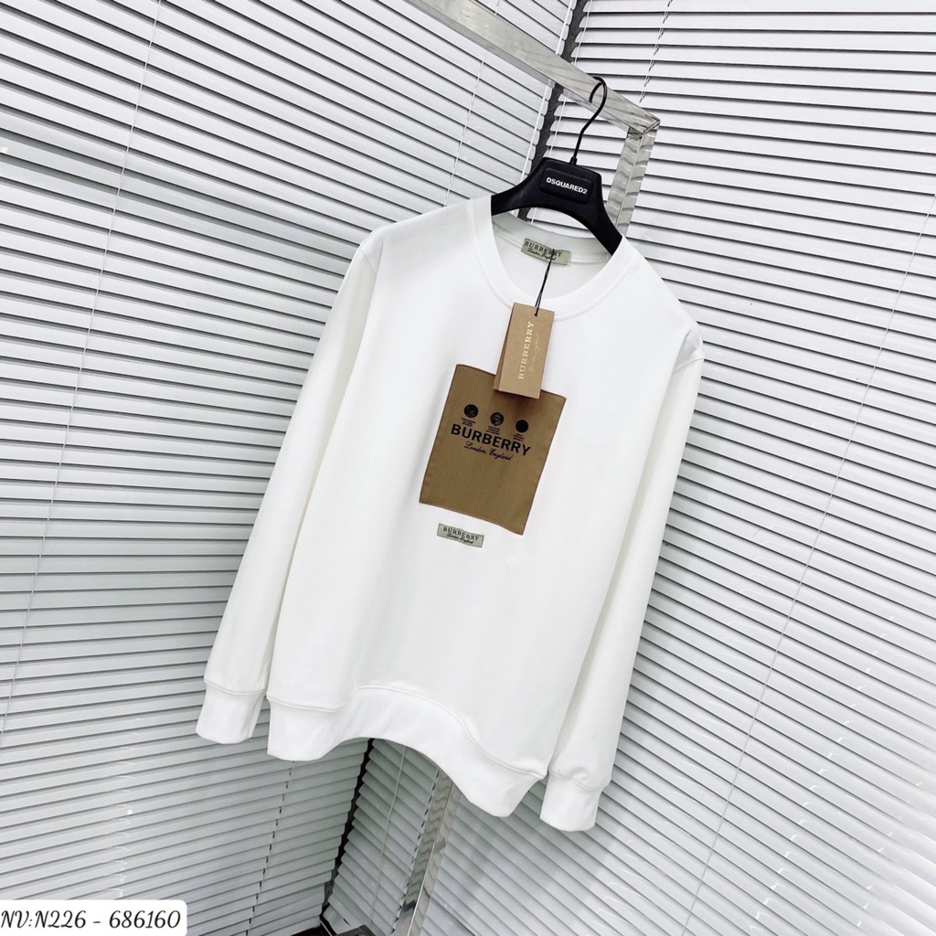 Áo Sweater Nam BBR Phối Họa Tiết Hình Thêu Ngực - Áo Nỉ Nam Nữ BBR Chất Nỉ Da Cá Mềm Mịn Ấm Áp DT STORE MENWEAR
