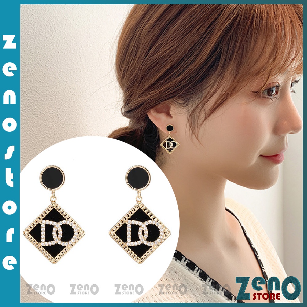 Khuyên tai ZenO bạc Ý DO KT08, bông tai bạc S925 tinh tế