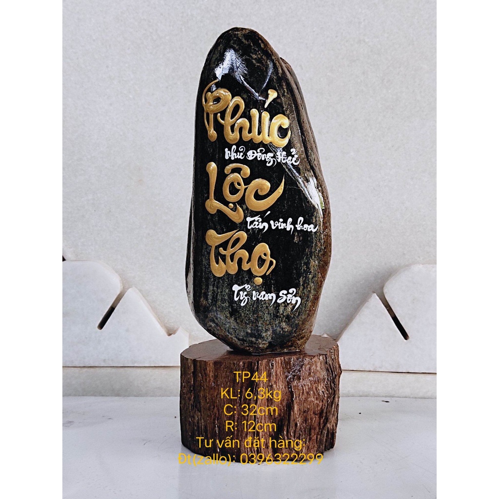 Thư pháp trên đá đa sắc 💯% tự nhiên.﻿, viết chữ thư pháp theo yêu cầu của khách hàng