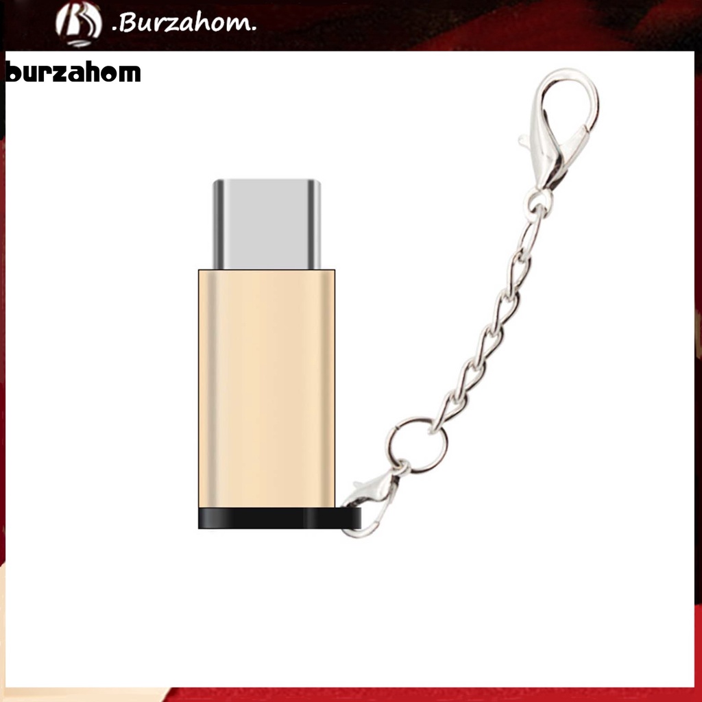 Đầu chuyển đổi Micro USB sang Type-c bằng hợp kim nhôm kèm móc khóa chuyên nghiệp