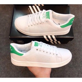 Giày Adidas stan smith trắng gót xanh lá