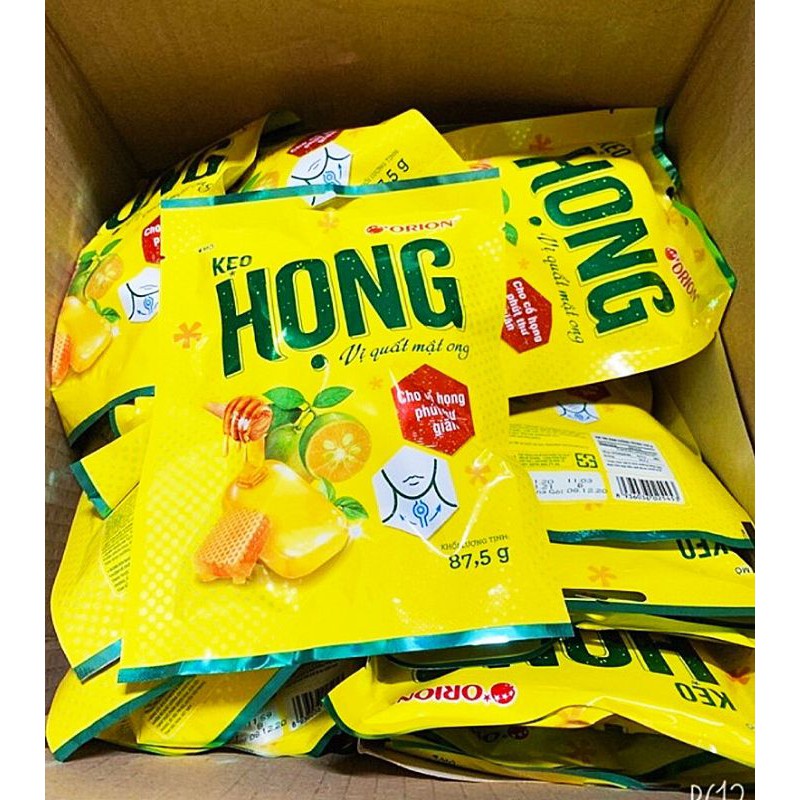 Kẹo ngậm họng Orion vị quất mật ong gói 87,5g