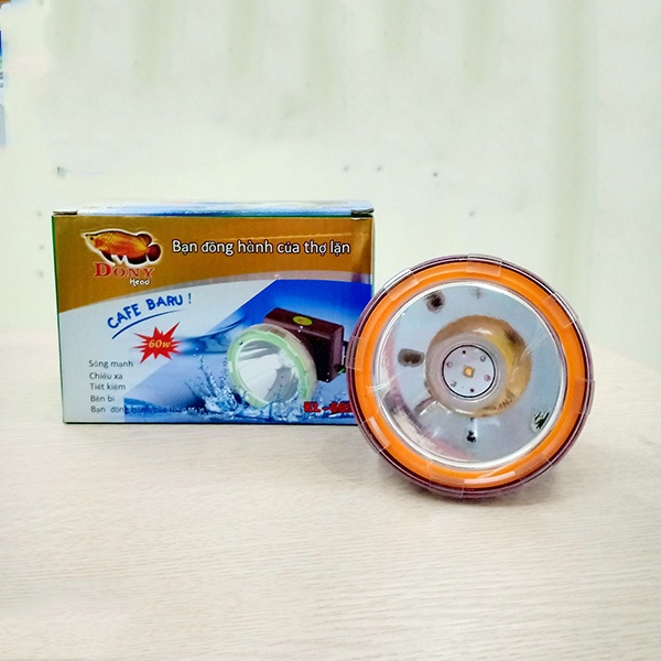 Đèn pin đội đầu siêu sáng lặn biển 50m 699, đèn soi chống nước dành cho thợ lặn KL-669 cao cấp