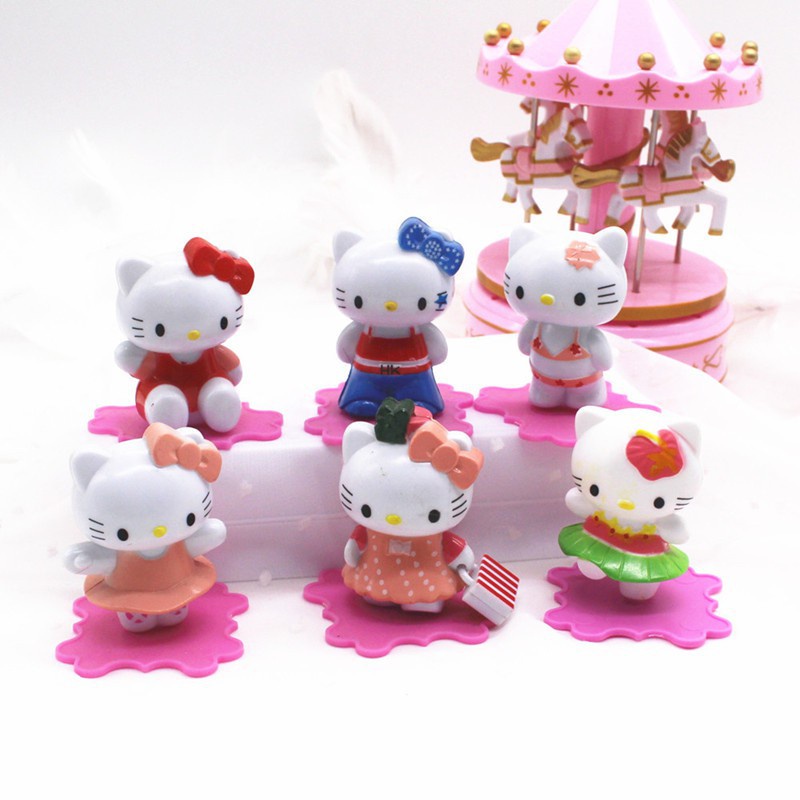 Bộ 8 Dụng Cụ Trang Trí Bánh Kem Hình Hello Kitty