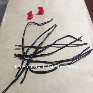 Dây tag treo nhãn mác Cao Su - ĐEN