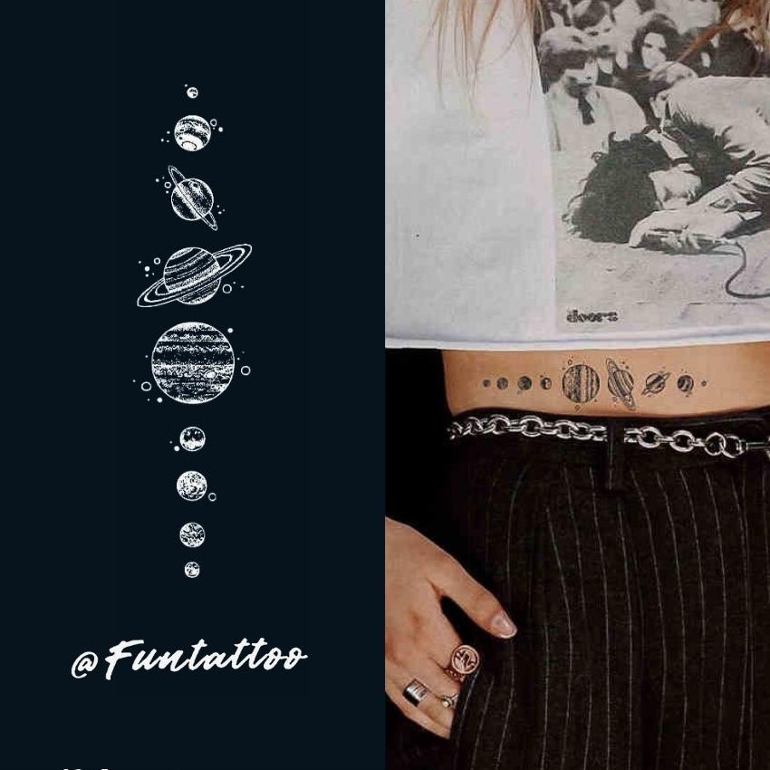 Hình Xăm Tạm Thời 15 Ngày @Funtattoo Vũ Trụ QH68C