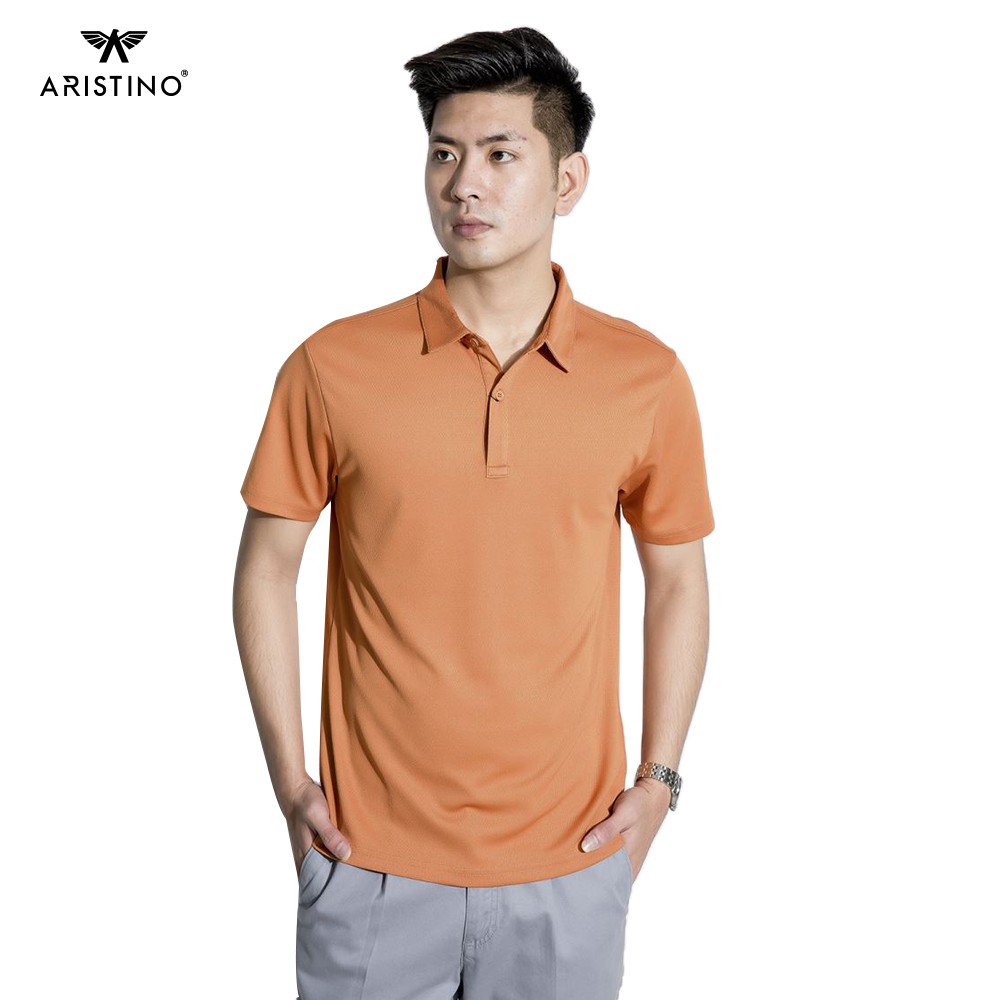 Áo polo nam ARISTINO dệt họa tiết Jacquard trẻ trung, hiện đại, chất thấm hút vượt trội - APS063S8