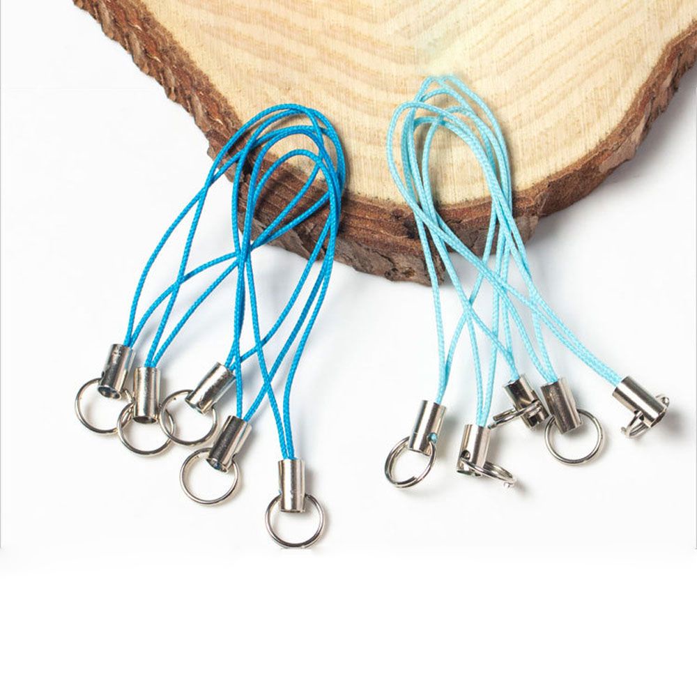 Set 100 dây móc khóa trang trí điện thoại nhiều màu sắc
