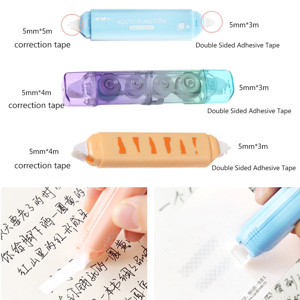 UUMIR Bút xóa keo hai mặt 2 trong 1 có thể bơm đầy tiện dụng chất lượng cao