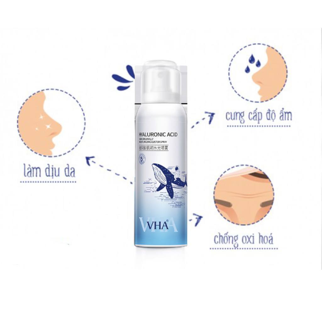 Xịt Khoáng VHA cung cấp độ ẩm cho da và làm dịu da, làm tươi mới làn da Nội địa trung 150ml ZUZU