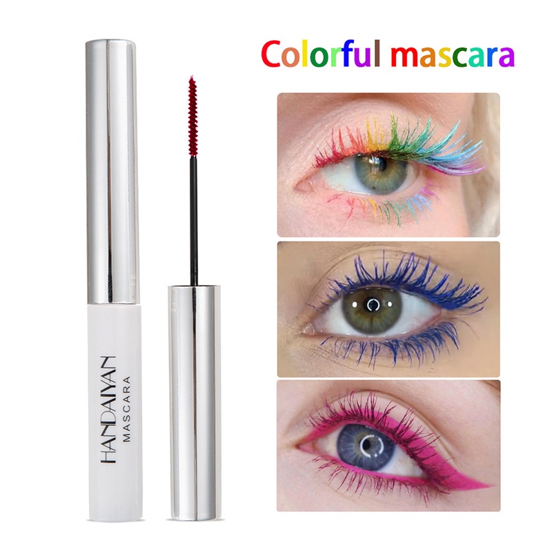 Mascara Uốn Cong Làm Dày Lông Mi Màu Sắc Mỏng Nhẹ Dự Tiệc Đêm Giáng Sinh YR