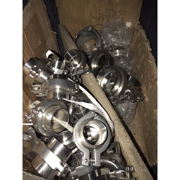 Đai kẹp inox Vi sinh DN15-dn150