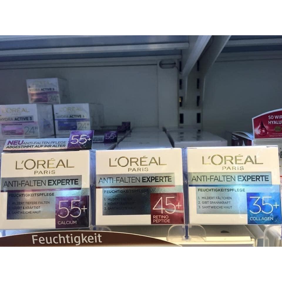 Kem Dưỡng Da Loreal ANTI-FALTEN EXPERTE 35+, 45+, 55+