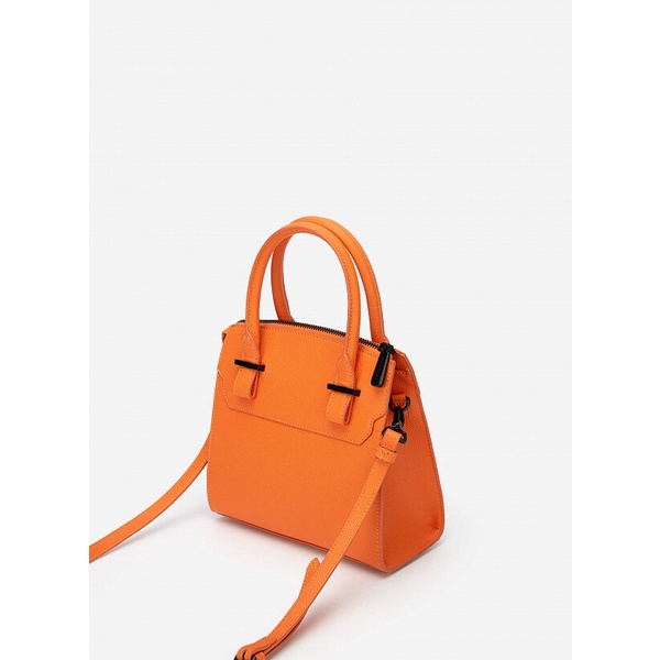 Vascara Túi Xách Quai Đôi Đính Ghim Đen - SAT 0290 - Màu Cam