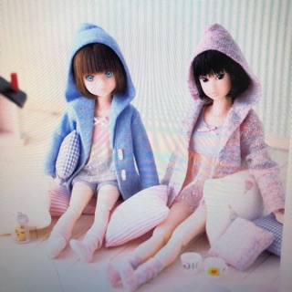 Z2A- Rập giấy mẫu may quần áo đầm cho búp bê licca barbie