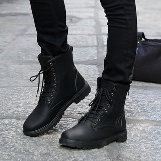 Giày boots martin cổ cao phong cách Anh Quốc cho nam