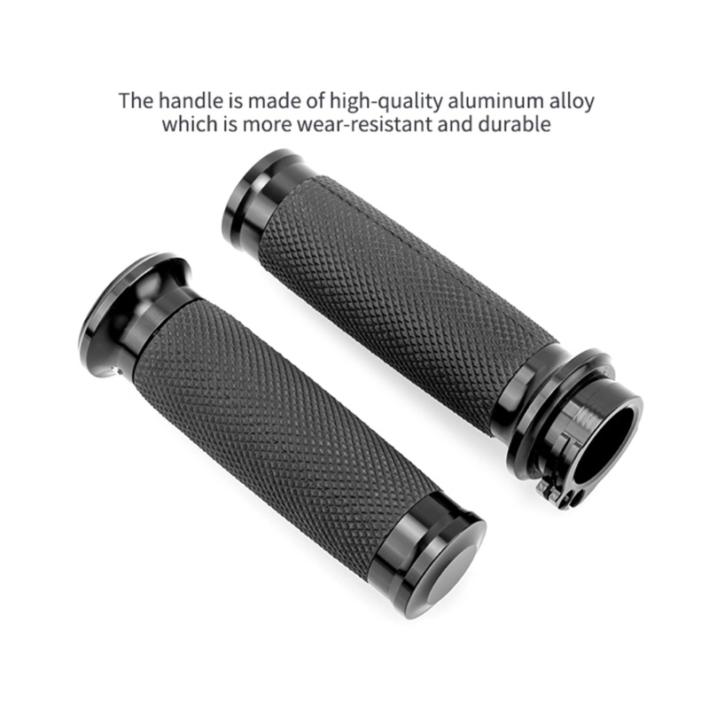 1 Cặp Bọc Tay Lái Xe Máy Bằng Cao Su Màu Đen 1 25mm