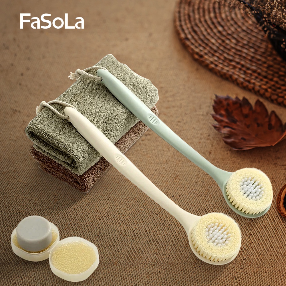 Bàn chải chà lưng cán dài FASOLA FSLJY-282B