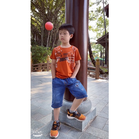 Áo size đại in bé trai 21_40Kg💥BIG SIZE 💥 Áo phông tay lỡ trẻ em chất mềm mịn