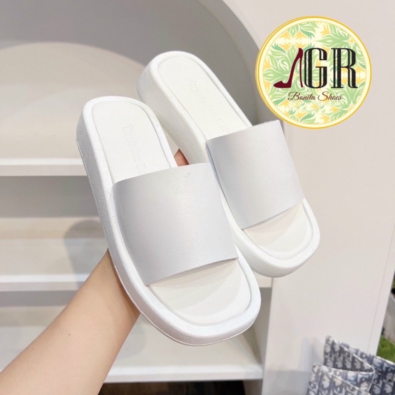 Dép xuồng bản ngang da mềm xinh cao 3 cm