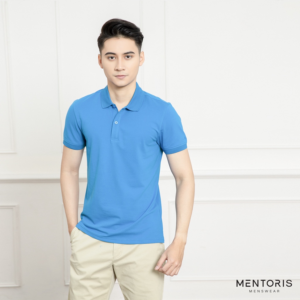 Áo polo nam MENTORIS (5 màu), Chất Liệu Coolmax Siêu Mát, Phom Dáng Trẻ Trung (MPL2203)