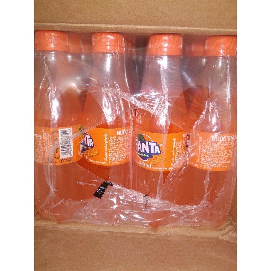 Thùng 24 chai nước ngọt Fanta hương cam 300ml - Vị cam siêu ngon - Hương trái cây cực sảng khoái