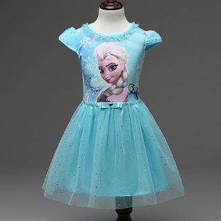 Bộ Đầm Hóa Trang Công Chúa Anna Elsa Dễ Thương Dành Cho Bé Gái