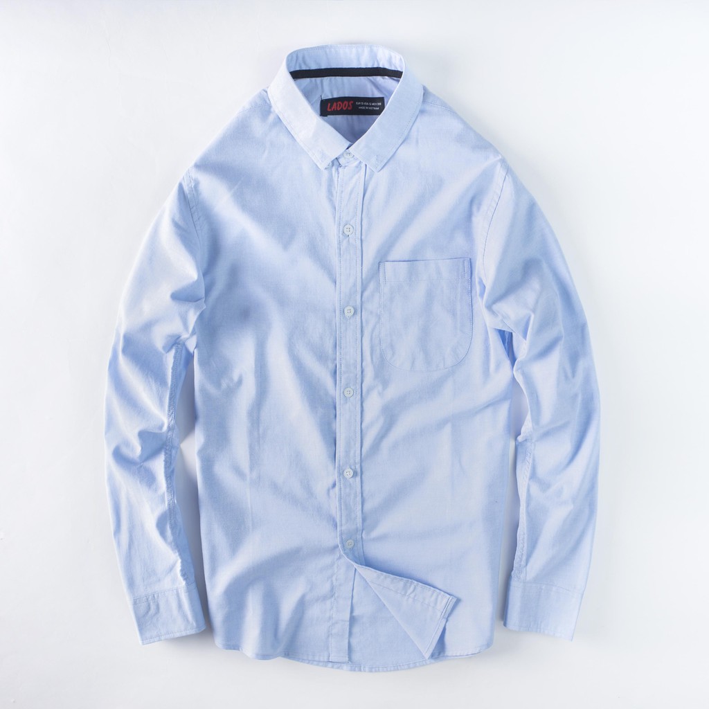 Áo sơ mi nam tay dài vải oxford có túi cực xịn 4Lucky -18024, form đẹp, sang trọng | BigBuy360 - bigbuy360.vn