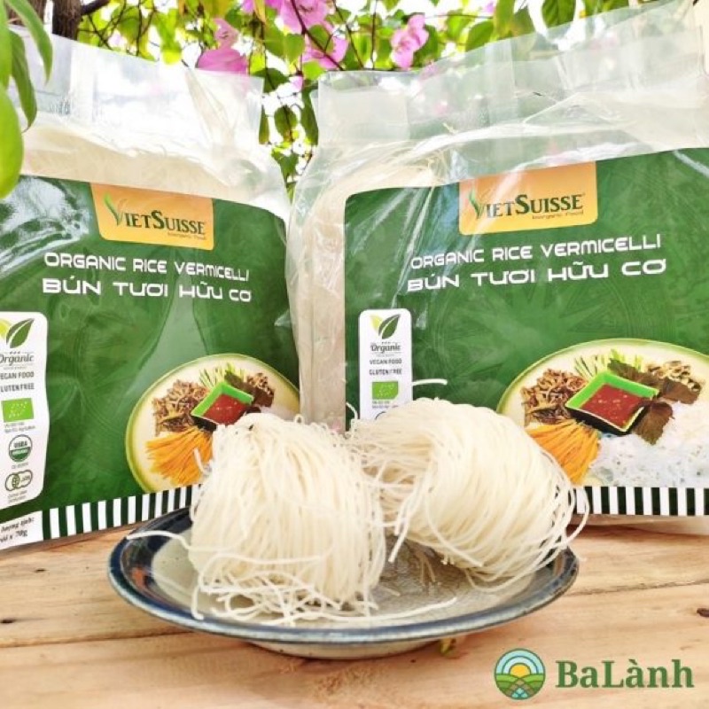 DATE 11/2022 Bún Tươi Hữu Cơ sấy khô tách lẻ 70g