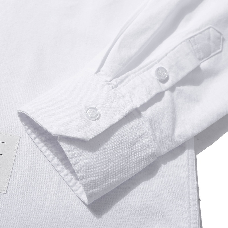 Áo Sơ Mi Tay Dài Kiểu Cổ Điển Thời Trang Cho Nam Và Nữ