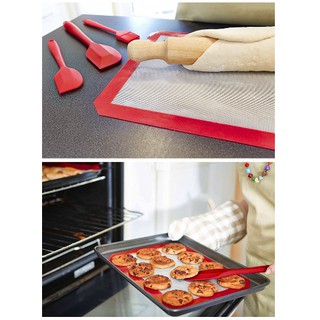 Phới vét bột 28cm phới đúc cán liền - silicon spatula - Màu ngẫu nhiên
