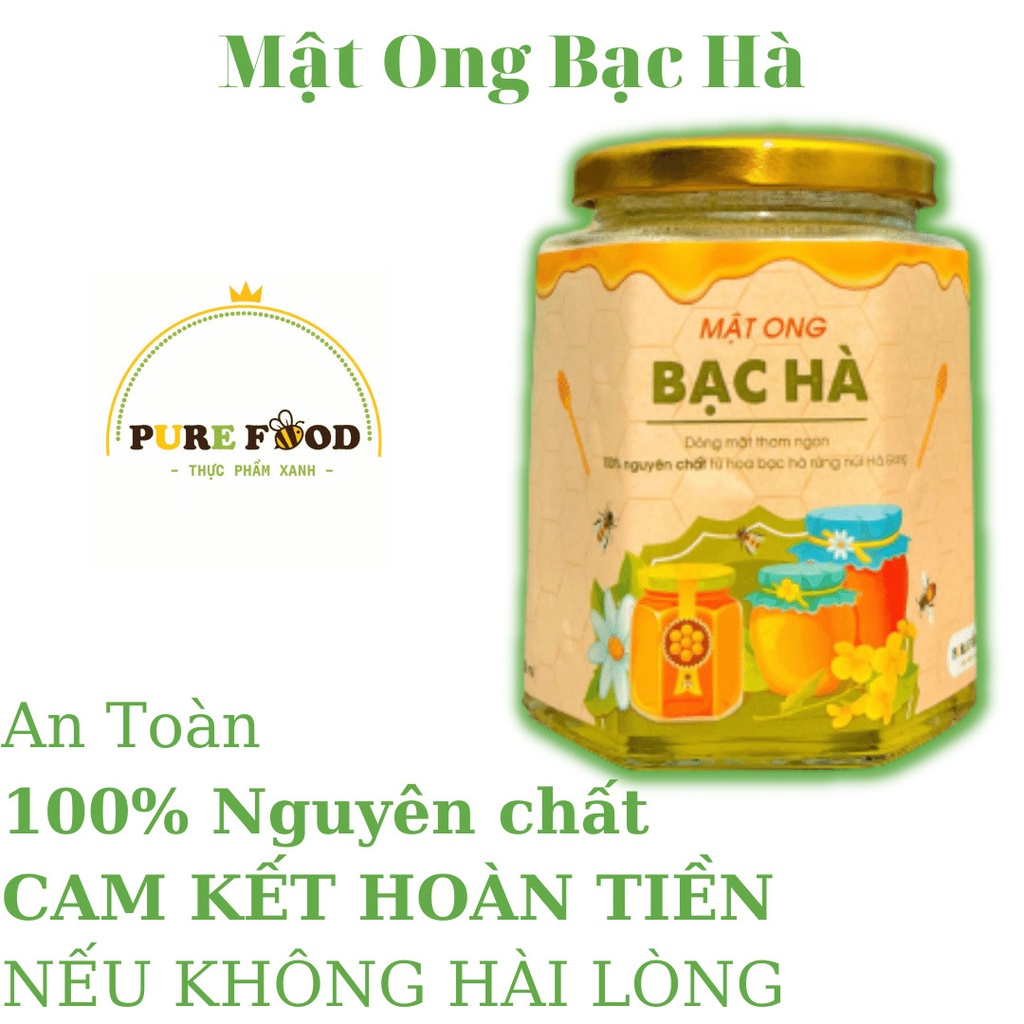 Mật ong bạc hà Hà Giang PURE FOOD Nguyên Chất